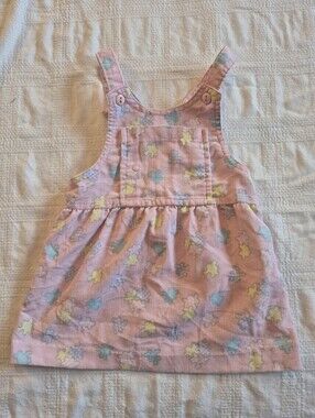 Vintage Health-tex girls 3T pink corduroy  abstract puzzle piece design VGUC